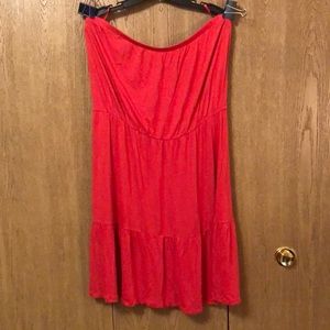 Gap red tube top dress